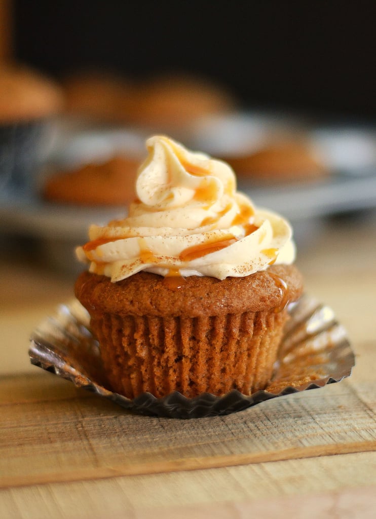Caramel Pumpkin Cupcakes Pumpkin Cupcake Recipes POPSUGAR Food Photo 3