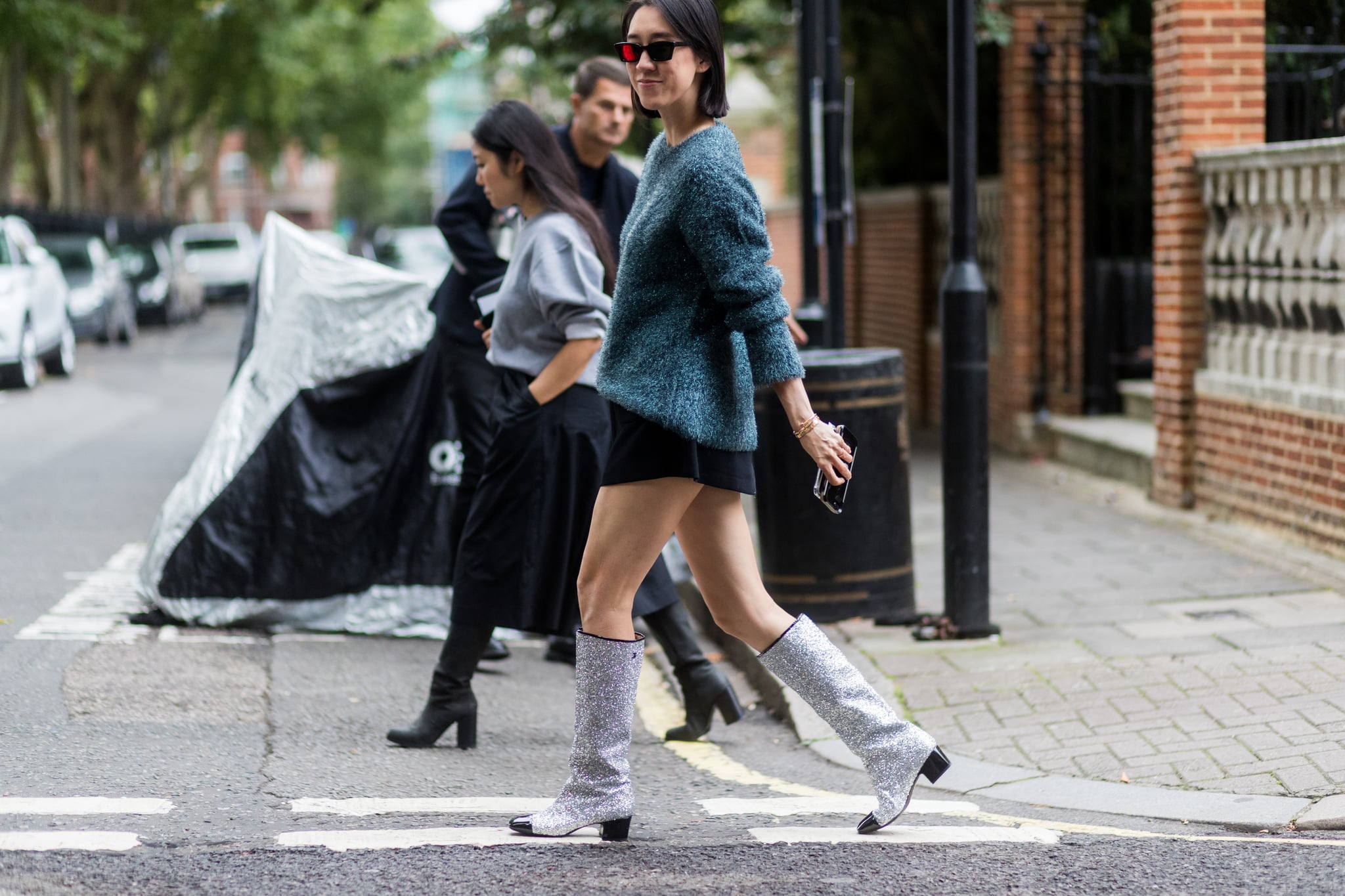 sequin boots outfit