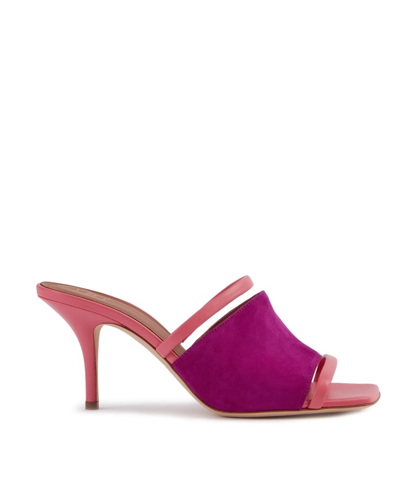 Malone Souliers Laney 70mm Pink Suede Mules