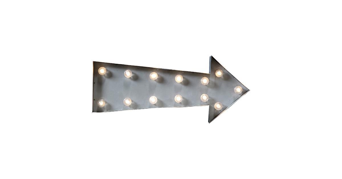 Marquee LightUp Arrow Wall Decor POPSUGAR Home Photo 66