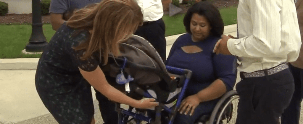 High School Student Invents Stroller For Moms in Wheelchairs