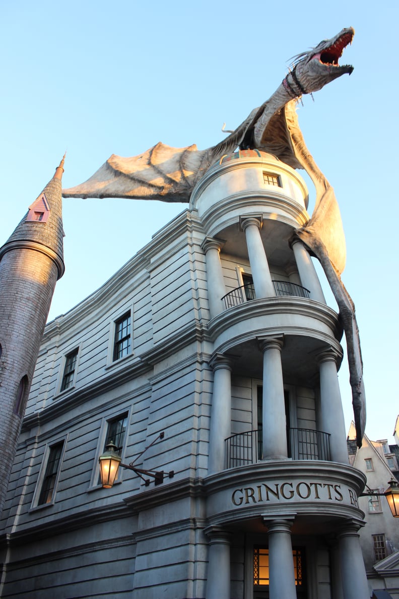 The Gringotts ride has subtle differences depending on when you ride it.