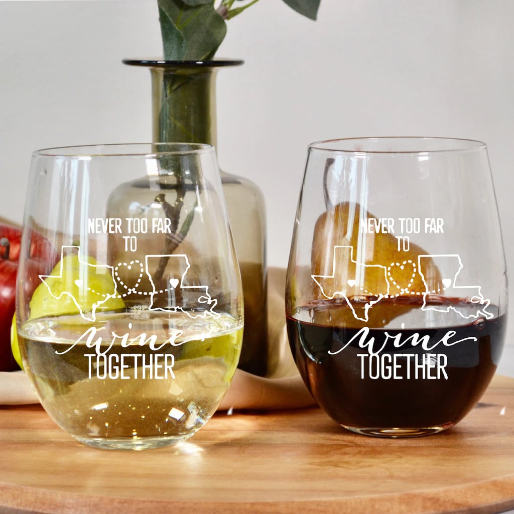 For Wine-Lovers: Engraved Multiple State Stemless Wine Glass