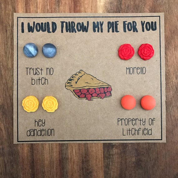 Orange Is the New Black Pie Earrings ($4 and up)
