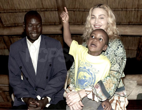 Photo of Madonna and Son David Banda Meeting With His