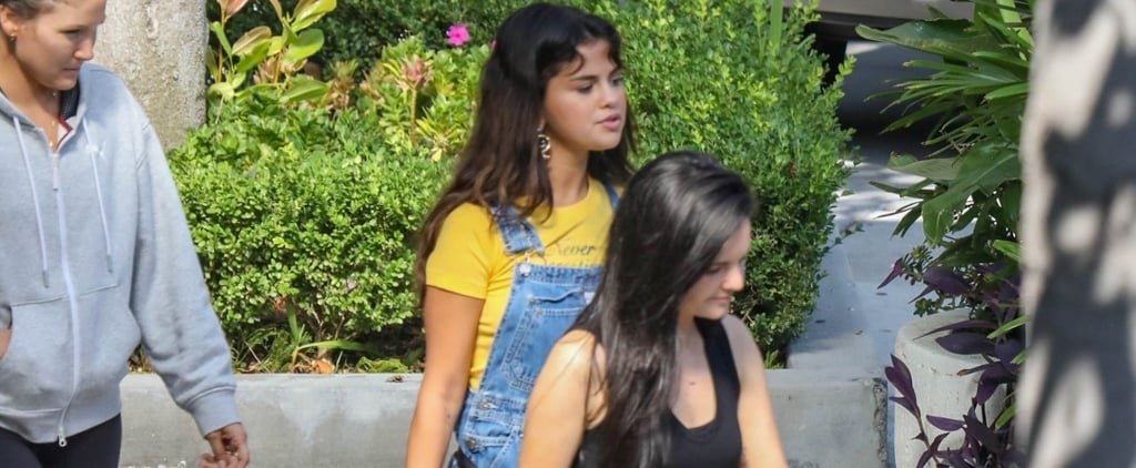 Selena Gomez Denim Overalls August 2018