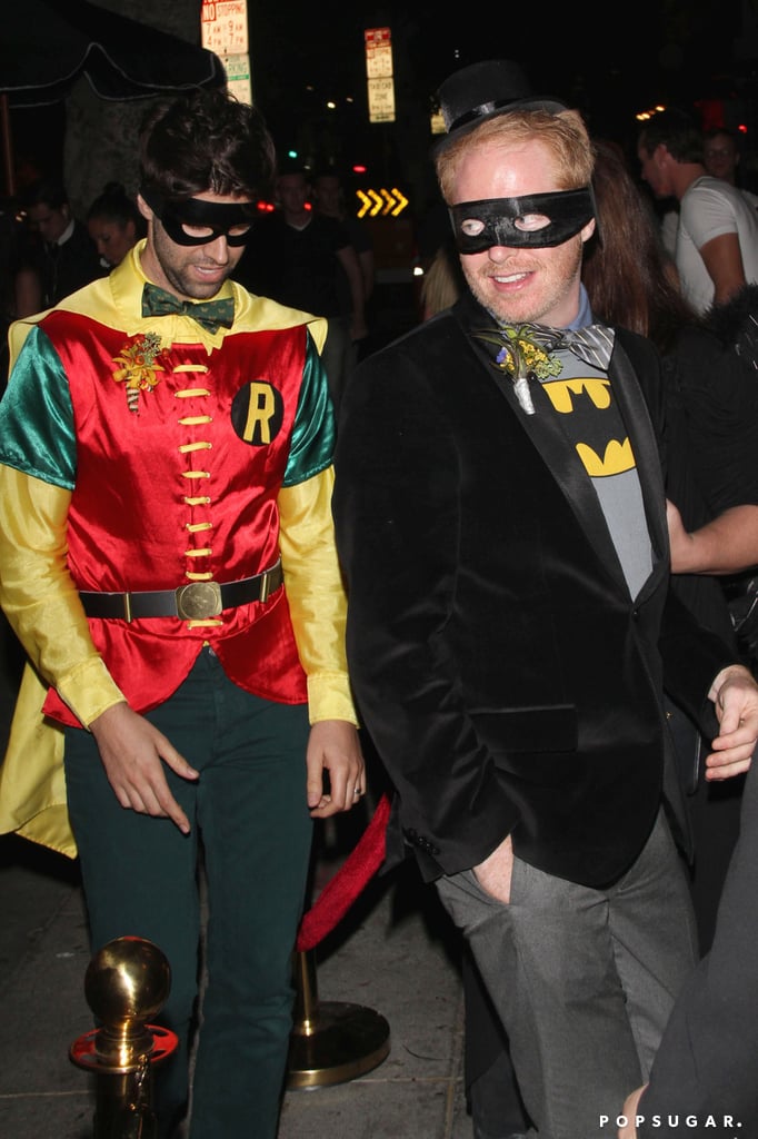 Jesse Tyler Ferguson and Justin Mikita went to a Hollywood Halloween party as Batman and Robin.
Jesse Tyler Ferguson and Justin Mikita went to a Hollywood Halloween party as Batman and Robin.