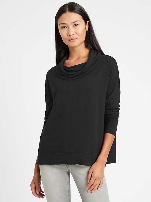 Baby Terry Funnel-Neck Top