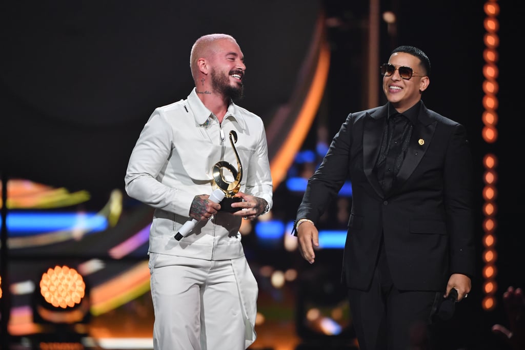 J Balvin Wins Global Icon Award at Premio Lo Nuestro | POPSUGAR Latina ...