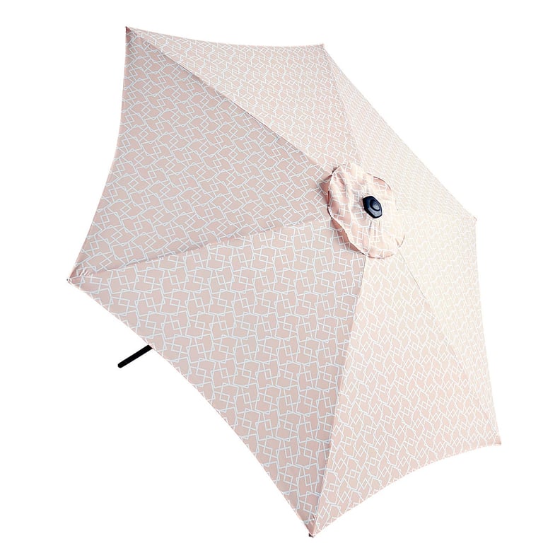 Blush Tossed Box Aluminum Crank and Tilt Umbrella