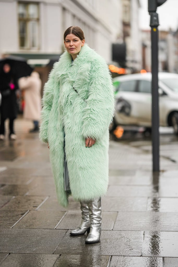 Look Back at Copenhagen Fall 2023 Fashion Week Street Style: Textured Coats