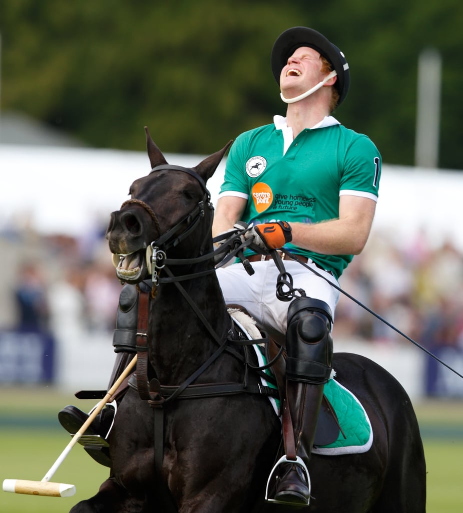 Prince Harry Plays Polo After Meeting Princess Charlotte