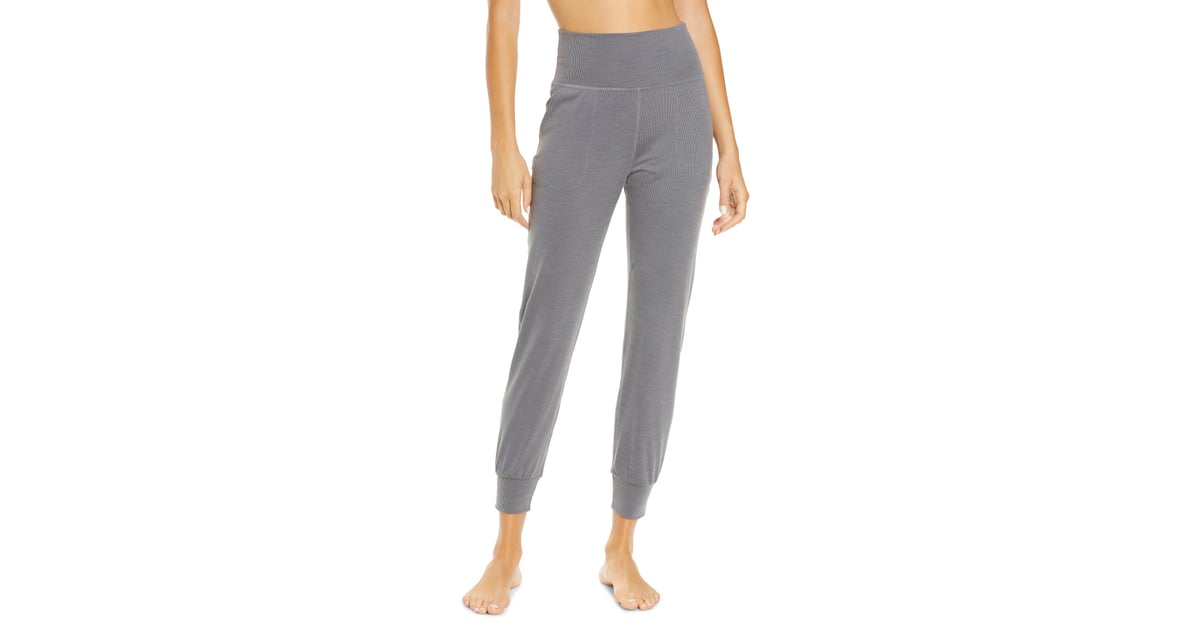 beyond yoga heather rib jogger