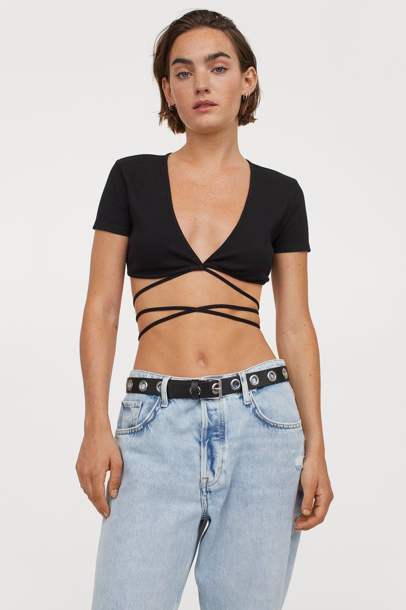 For Laidback Maximalism: Wrapover Crop Top