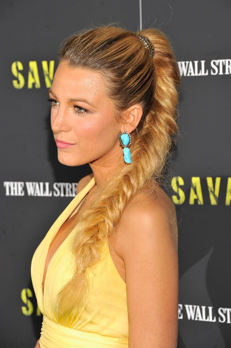 Blake Lively's Fishtail Ponytail in 2012