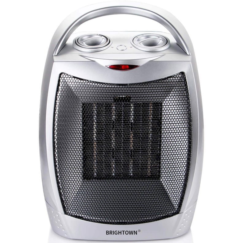 Brightown Quiet Ceramic Space Heater with Adjustable Thermostat