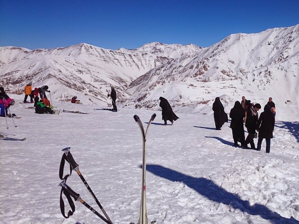 Though Iran is probably the last place you'd think of to go skiing, Garfors says the skiing in the north of the country is a must — but don't be surprised at the number of fully covered women on the slopes.