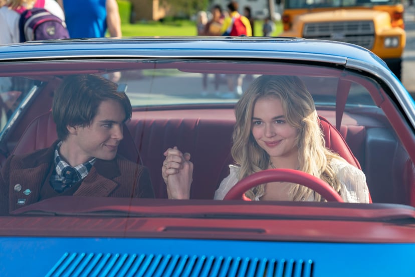 THE BABYSITTER: KILLER QUEEN (L to R) JUDAH LEWIS as COLE and EMILY ALYN LIND as MELANIE in THE BABYSITTER: KILLER QUEEN. Cr. TYLER GOLDEN/NETFLIX © 2020