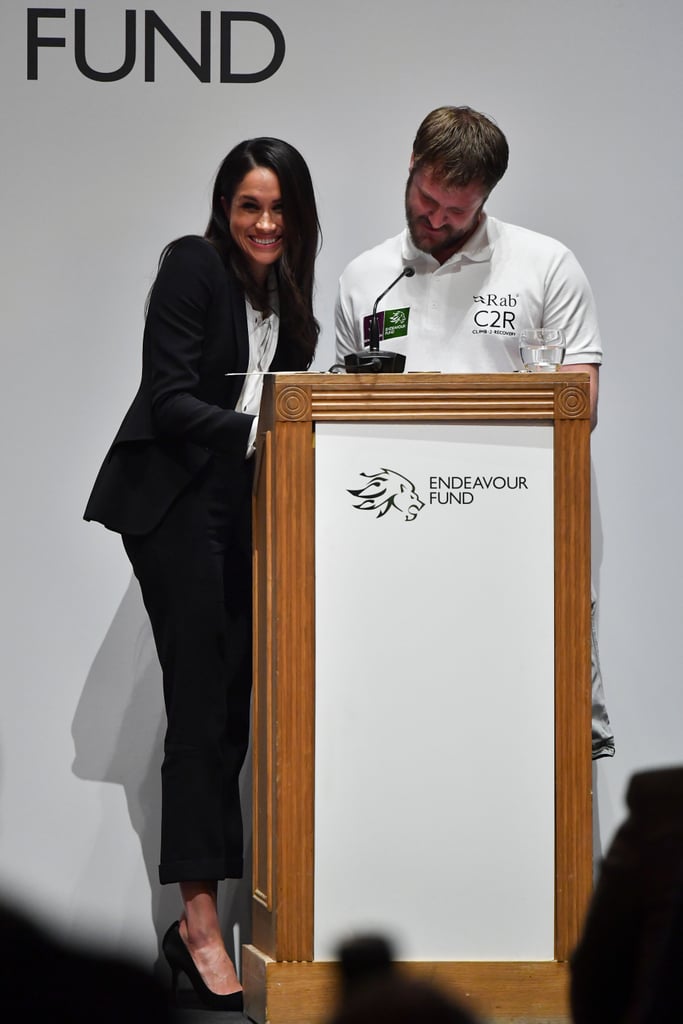 February: Meghan helped present honours during the Endeavour Fund Awards in London.