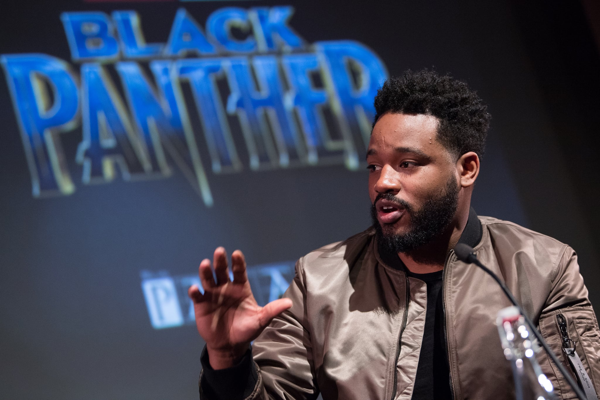 LONDON, ENGLAND - FEBRUARY 09:  Director Ryan Coogler attends the 'Black Panther' BFI preview screening held at BFI Southbank on February 9, 2018 in London, England.  (Photo by Jeff Spicer/Getty Images)