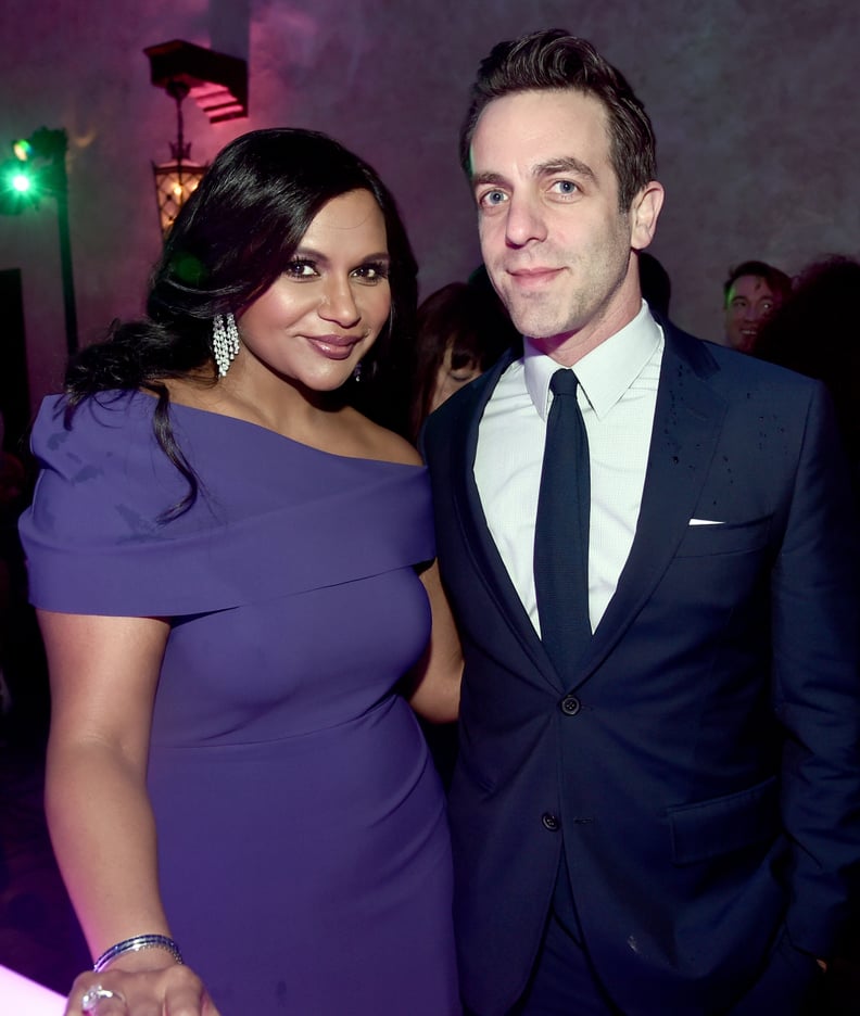 LOS ANGELES, CA - FEBRUARY 26:  Actor Mindy Kaling (L) and B. J. Novak at the world premiere of Disney?s 'A Wrinkle in Time' at the El Capitan Theatre in Hollywood CA, Feburary 26, 2018.  (Photo by Alberto E. Rodriguez/Getty Images for Disney)