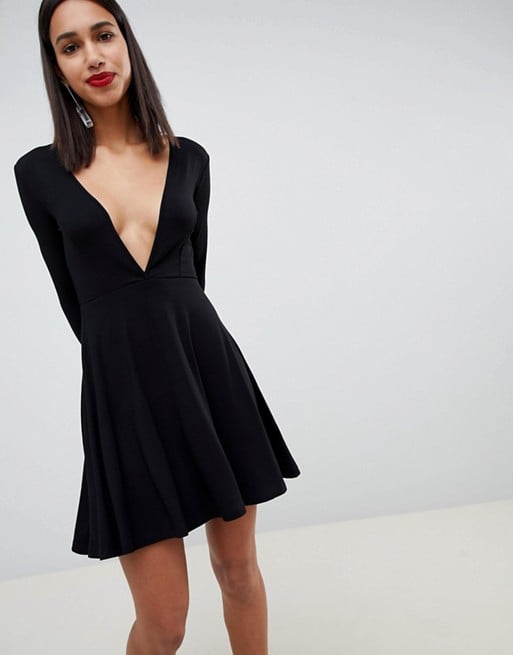 ASOS Deep Plunge Skater Dress, Start 2019 Strong! Shop the 62 Coolest New  Year's Eve Dresses on the Internet