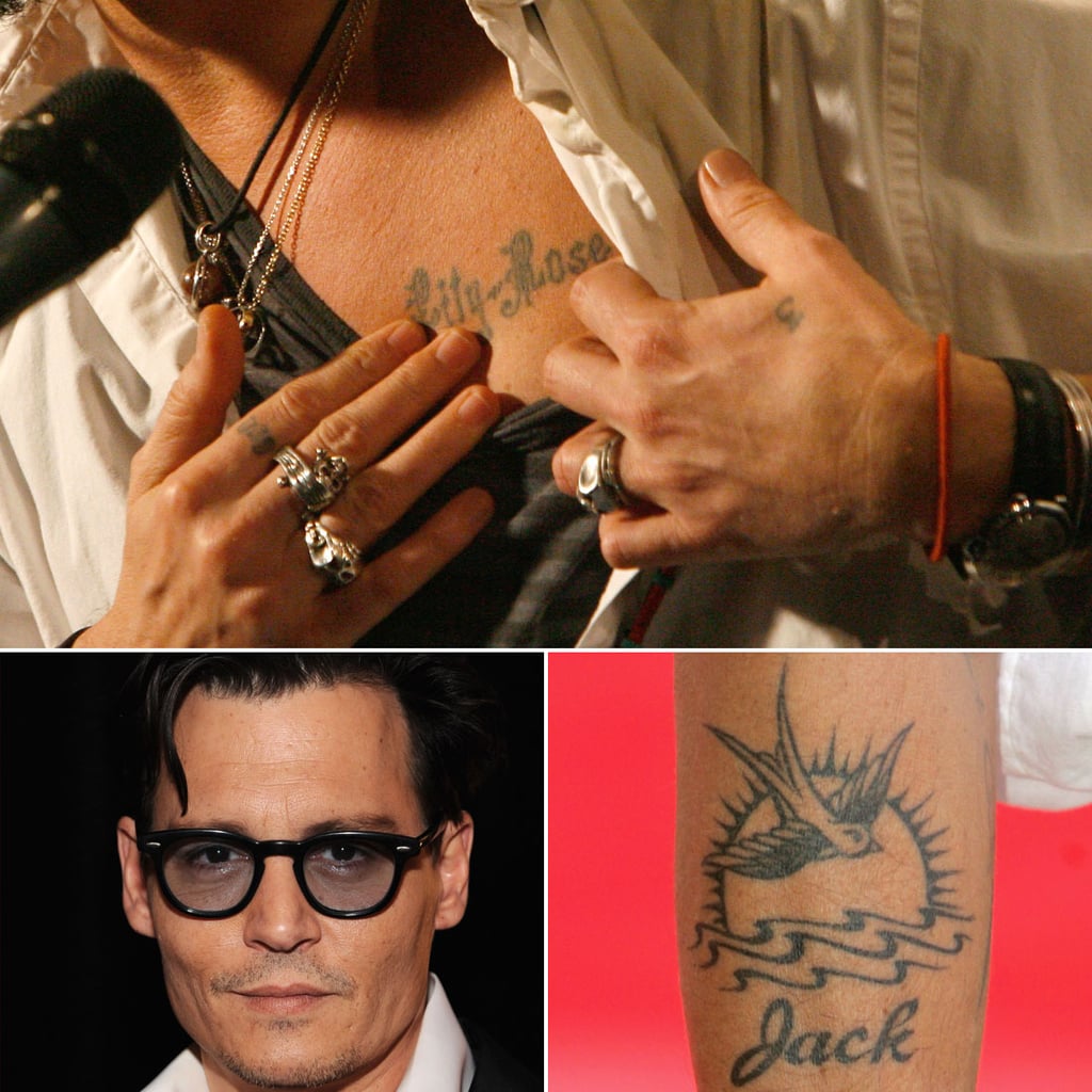 Johnny Depp | Celebrity Dad Tattoos | POPSUGAR Celebrity Photo 7