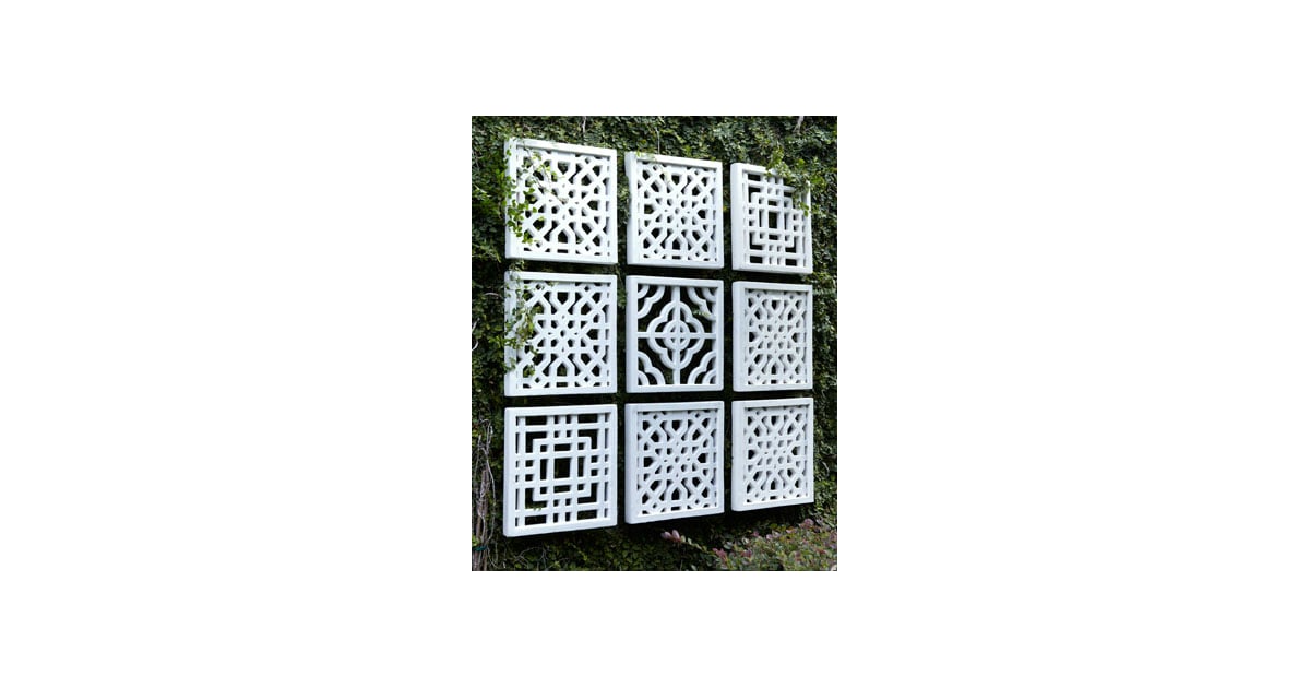 Hang these Nine Geometric Fretwork Wall Decor Panels (675) indoor or