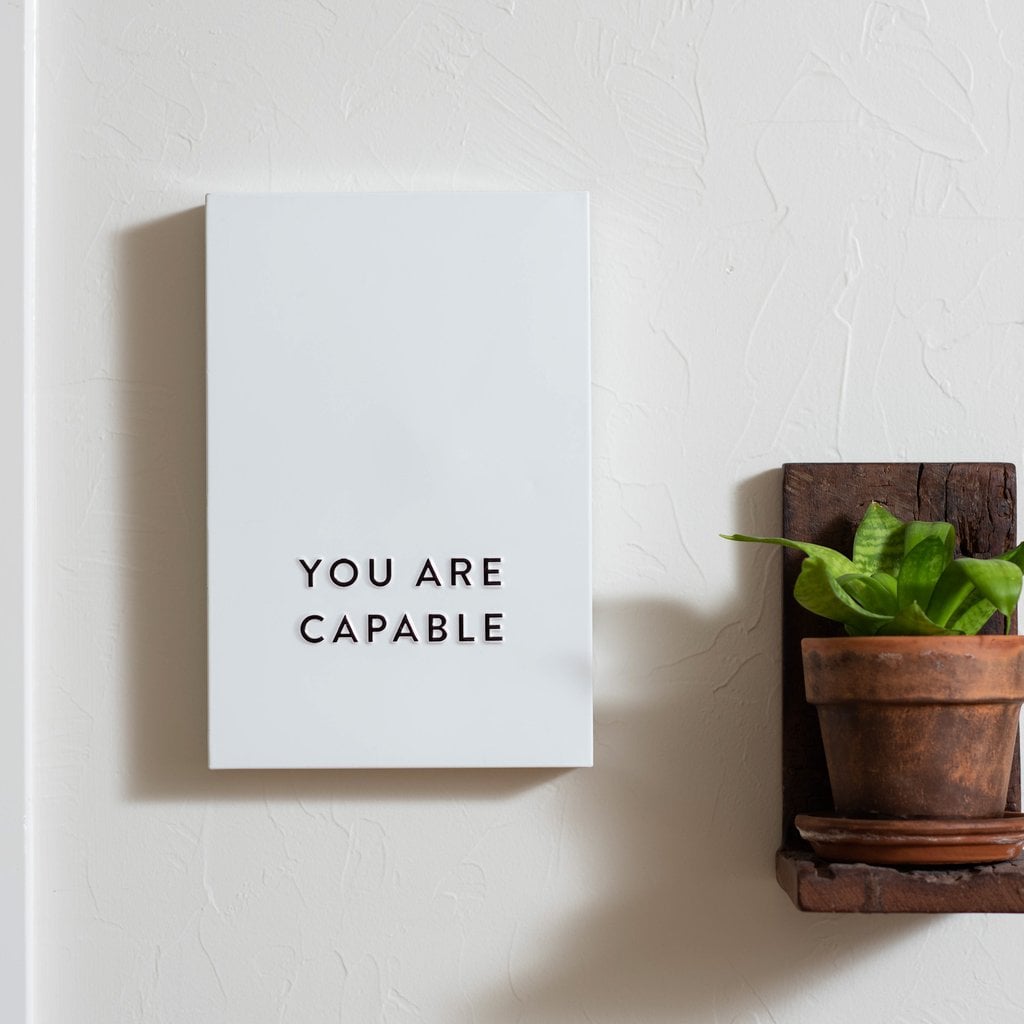 You Are Capable Metal Box Sign