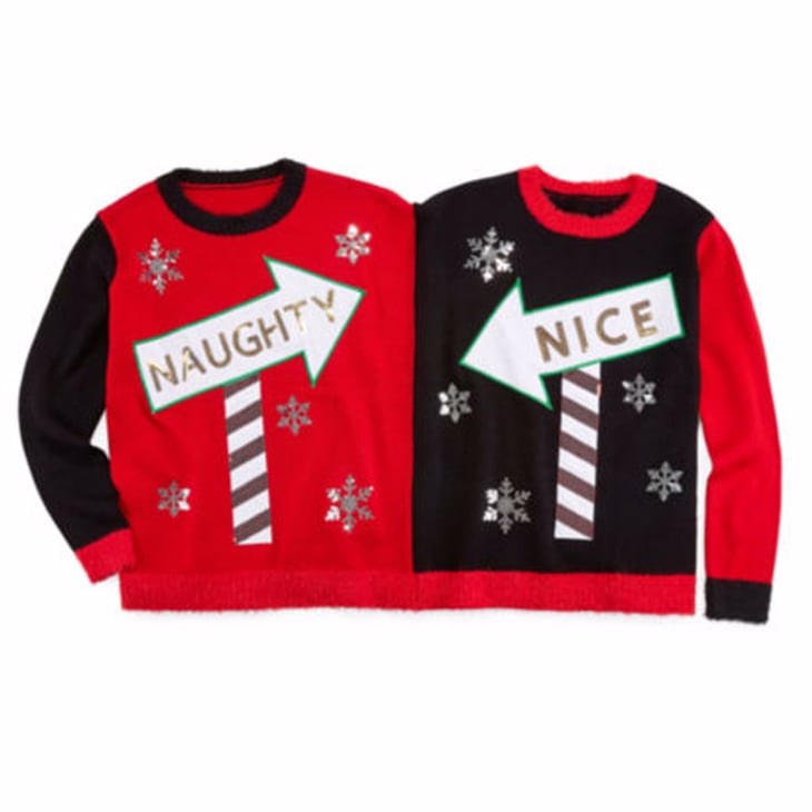 Naughty and Nice Two-Person Christmas Sweater