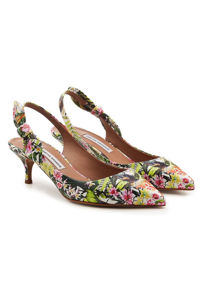 Tabitha Simmons Rise Printed Kitten Heel Pumps