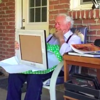 Grandpa Gets Drawing of Late Wife