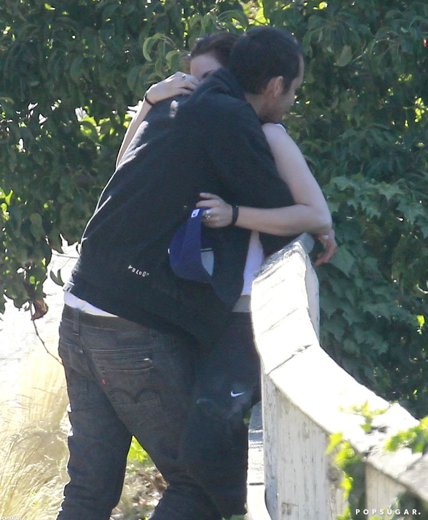 Kristen Stewart and Rupert Sanders hugged.