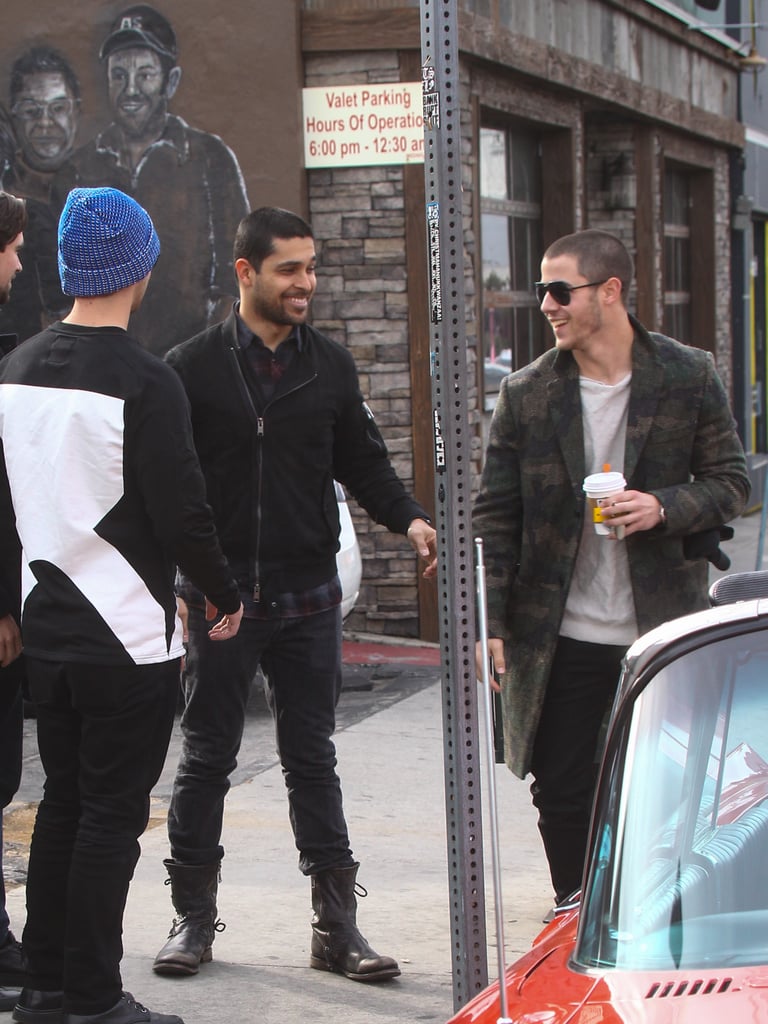 Nick and Joe Jonas Out With Wilmer Valderrama January 2016