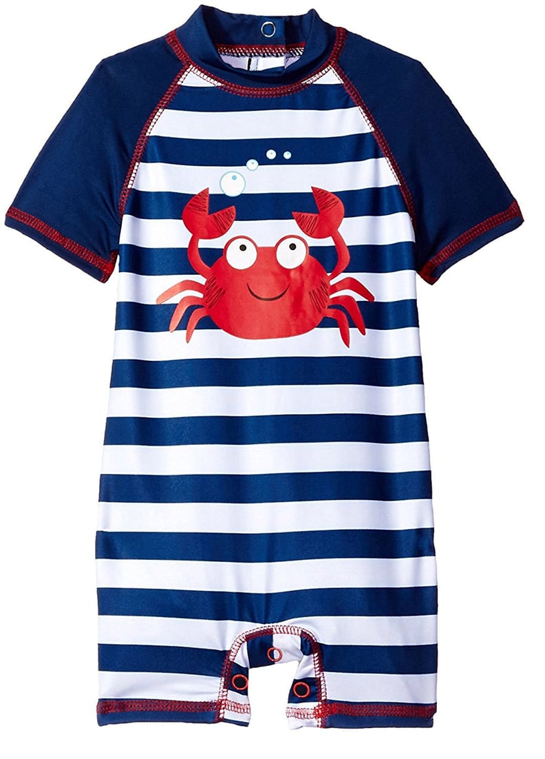 Wippette Baby Boys Stripes Crab One Piece
