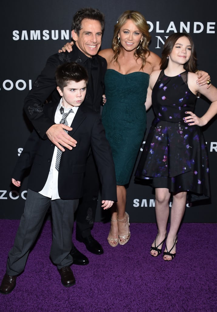 Ben Stiller and His Family at the Zoolander 2 Premiere