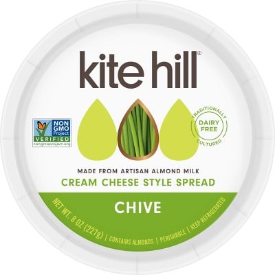 ingredients in kite hill cream cheese