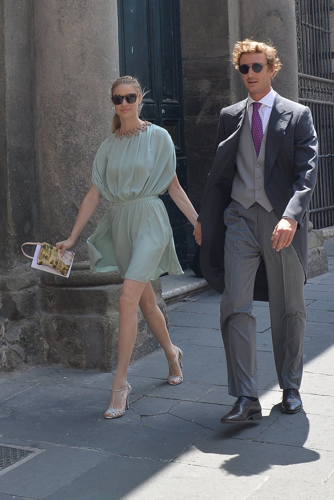 They got all dressed up to attend the wedding of a friend in Rome in May 2015.