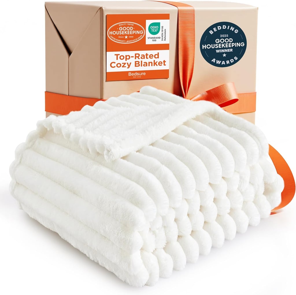 Bedsure GentleSoft White Throw Blanket