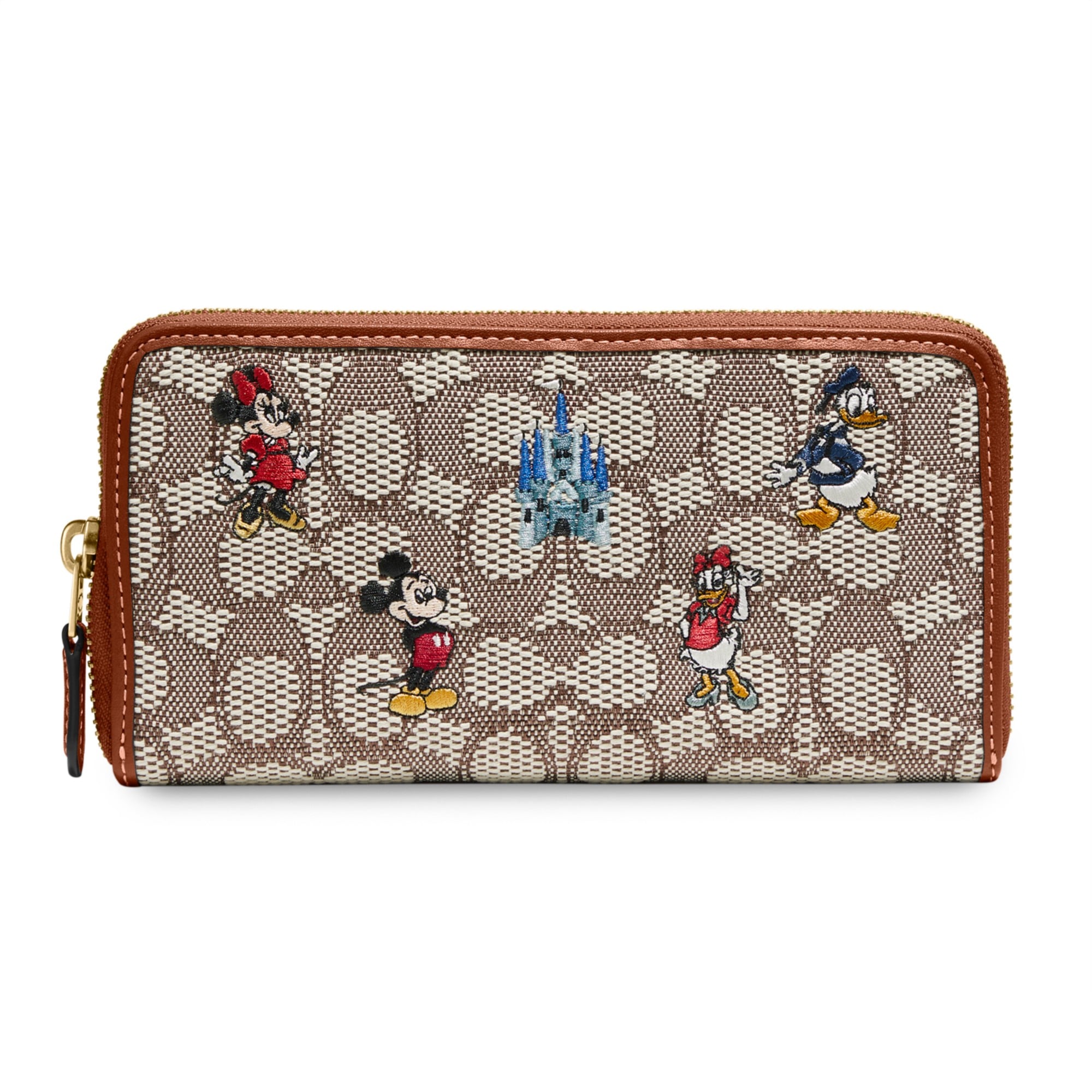Gucci Disney X Zip Around Wallet in Natural