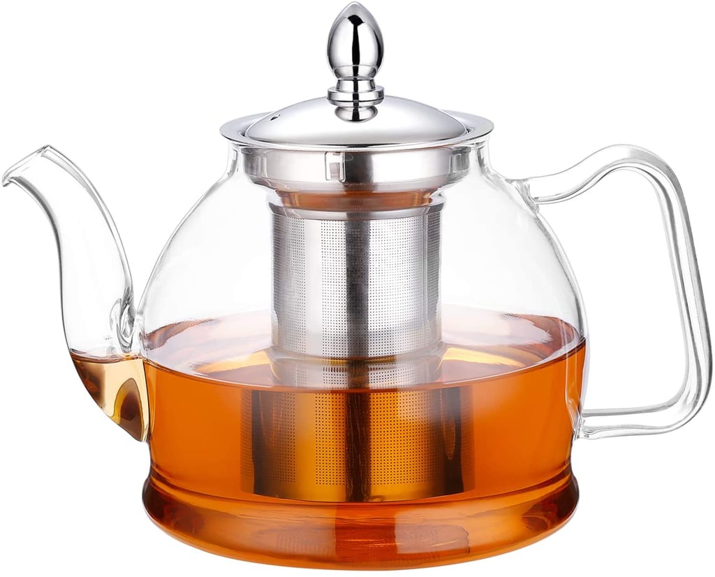 时尚的茶壶:Hiware玻璃茶壶与可移动的鼓吹者