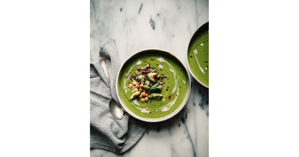 Coconut Green Soup With Celery, Kale, and Ginger Healthy Green Soup