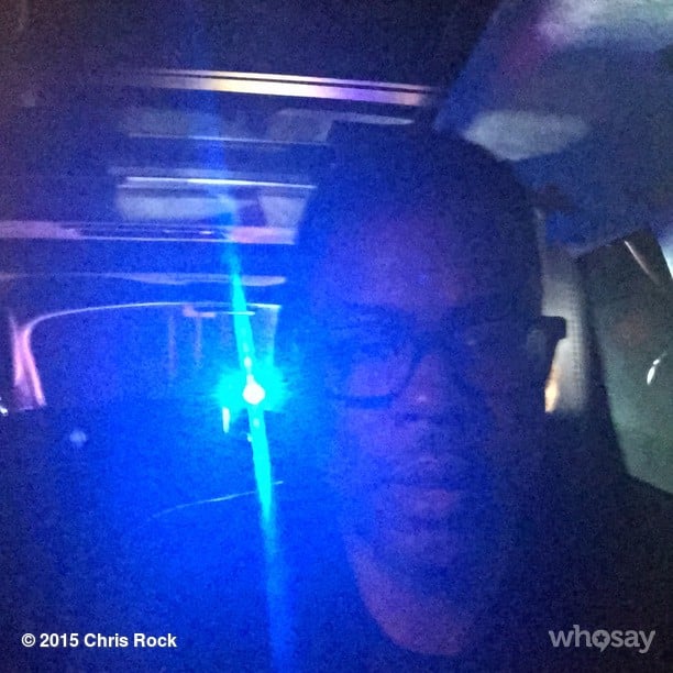 Chris Rock Takes Selfies After Being Pulled Over by Cops