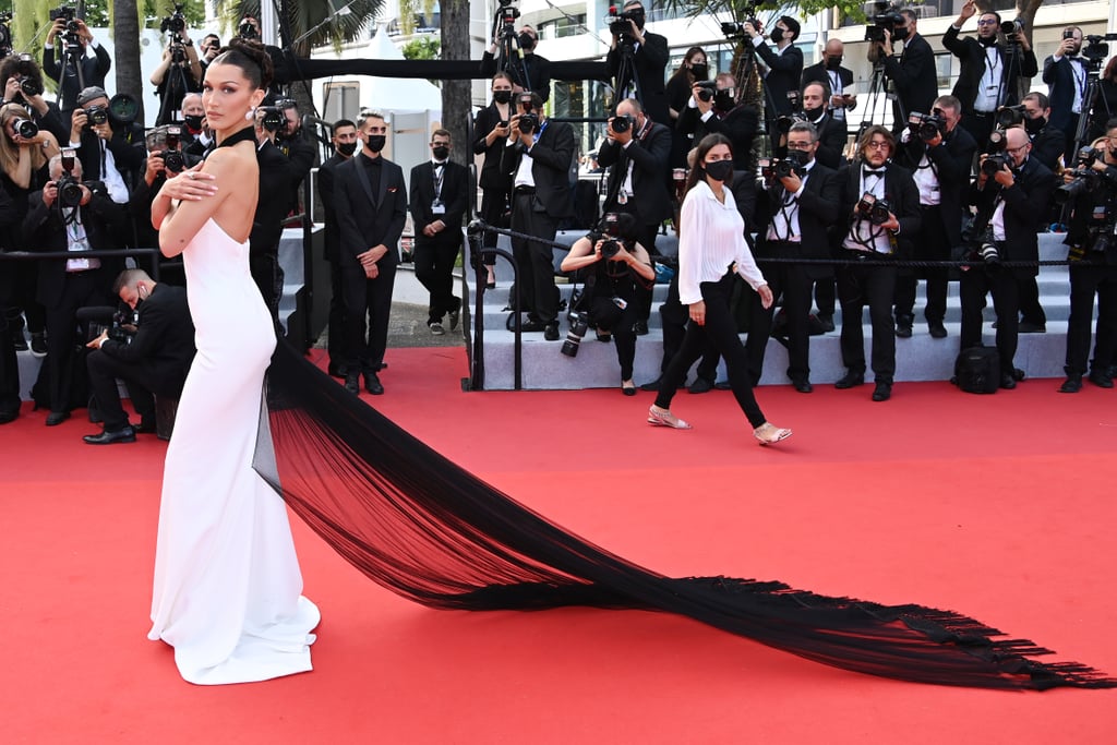 See Bella Hadid's White Jean Paul Gaultier Dress at Cannes