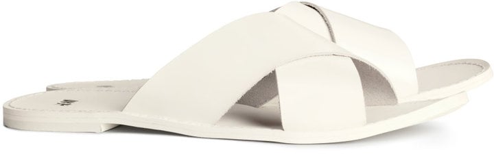 H&M Leather Slide Sandals