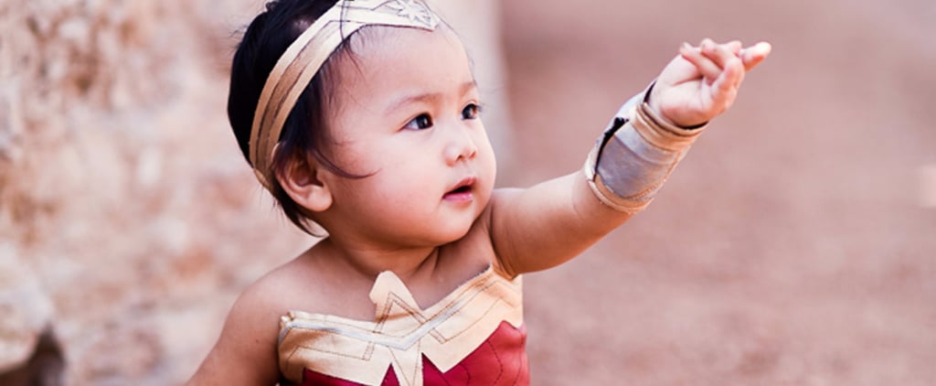 Baby Wonder Woman Costume Photo Shoot