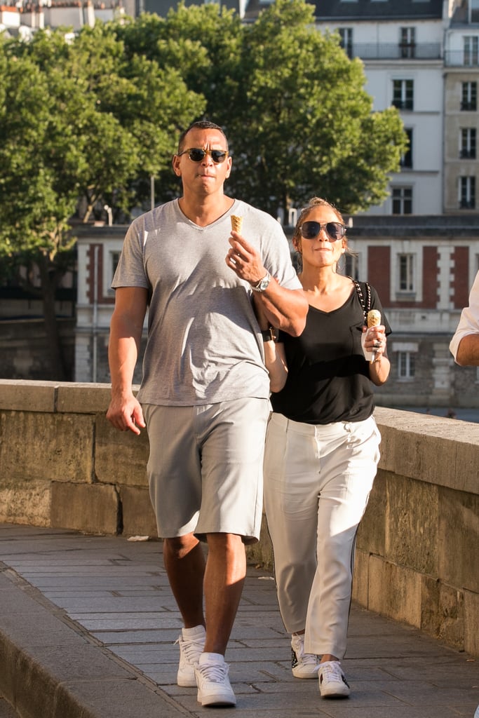 Jennifer Lopez and Alex Rodriguez in Paris June 2017