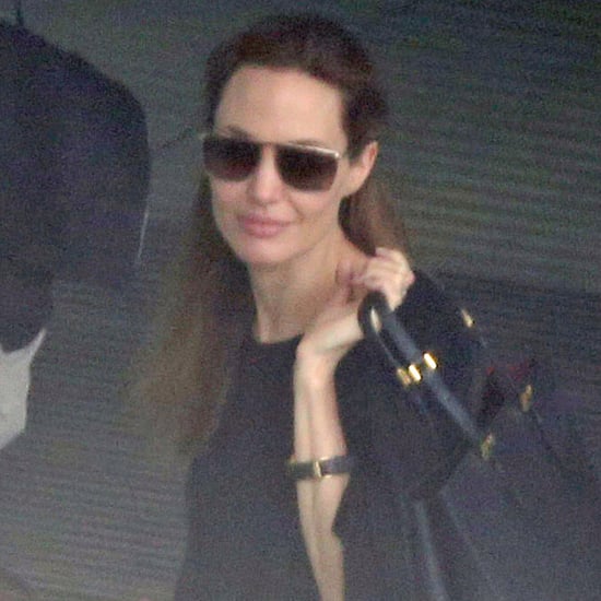 Brad Pitt and Angelina Jolie at LAX and Heathrow Airport