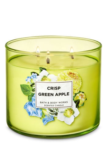 Bath and Body Works Crisp Green Apple 3-Wick Candle