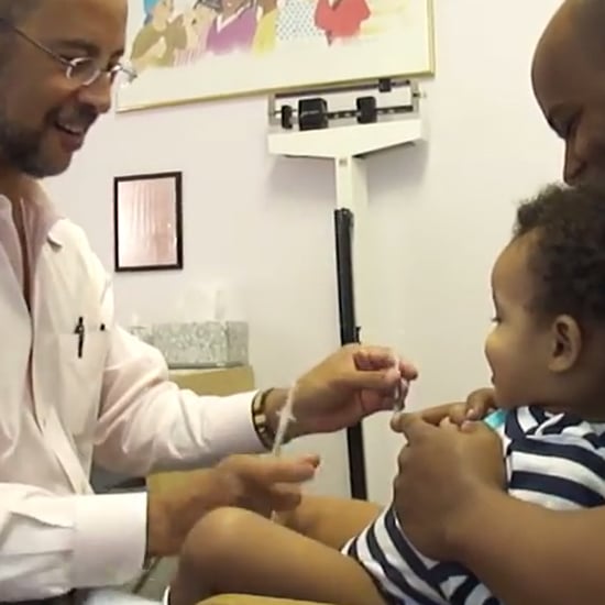 Doctor Makes Baby Laugh During Shots